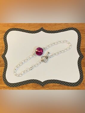 NEW Swarovski Fuchsia Rivoli Crystal bracelet